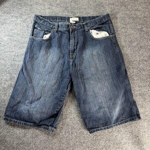 DOPECA Shorts Mens 40 Blue Denim Medium Wash Relaxed Fit 5 Pocket Bermuda Casual